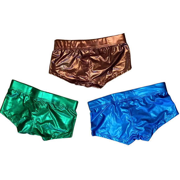 FKZ Men's Metallic Trunk Underwear Set - 3 Pack - Picture 3 of 4